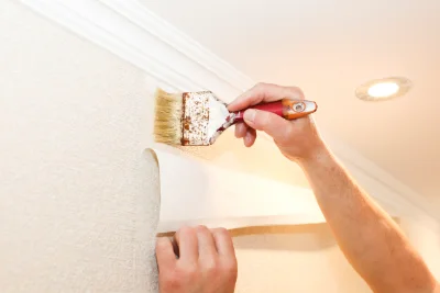 Pose de papier peint à Vénéjan — revêtements muraux et toiles de verre
